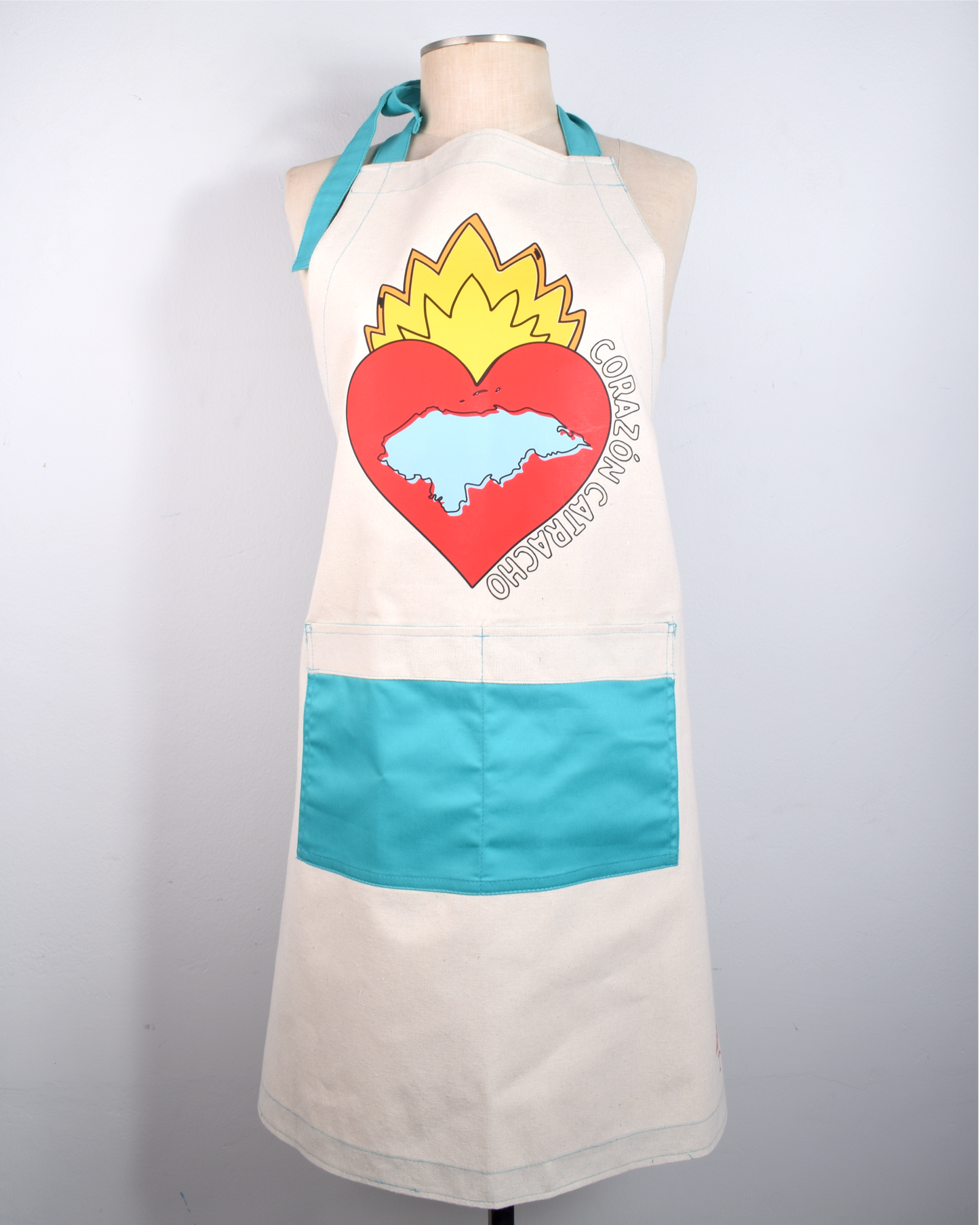 Delantal Corazón Catracho Manta
