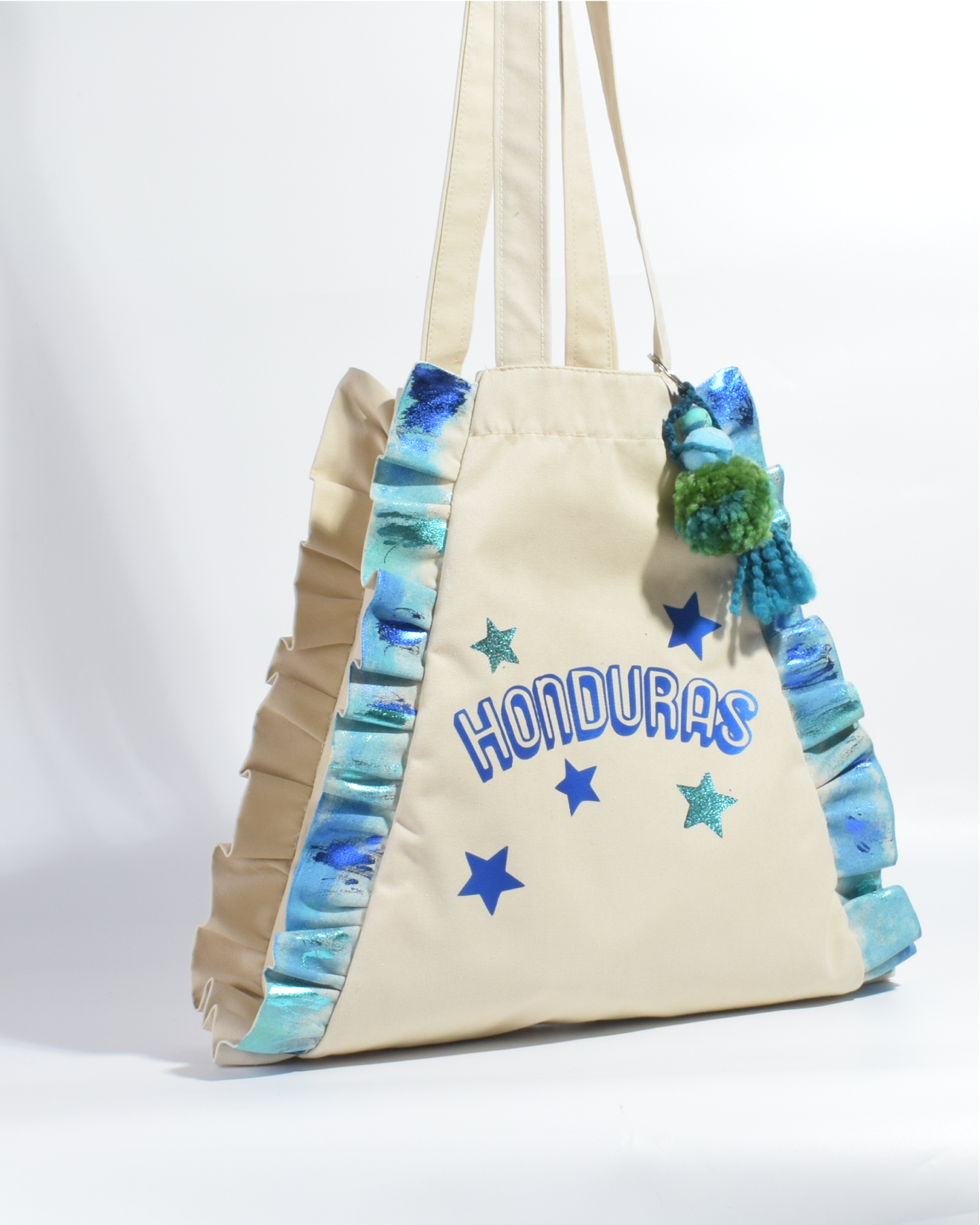 Bolso Honduras Revuelos Metalizados