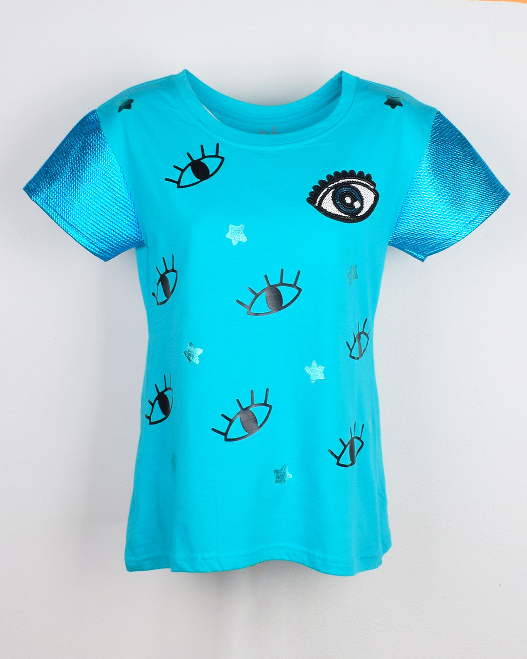 Ojos Patrones T-shirt Mujer
