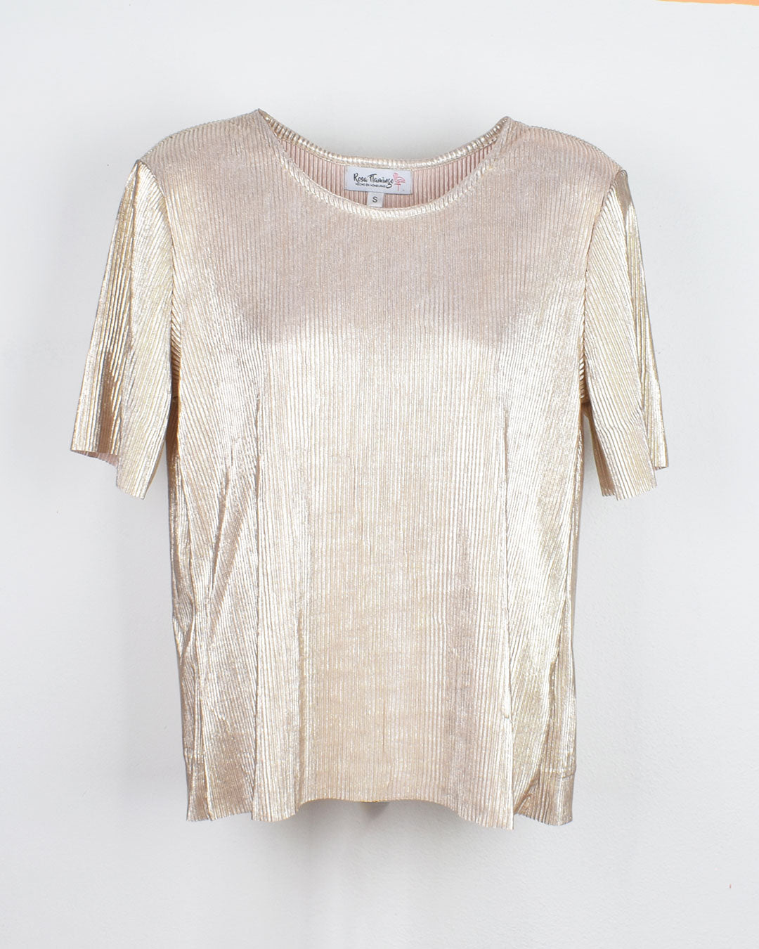 Top Dorado Camisa Mujer