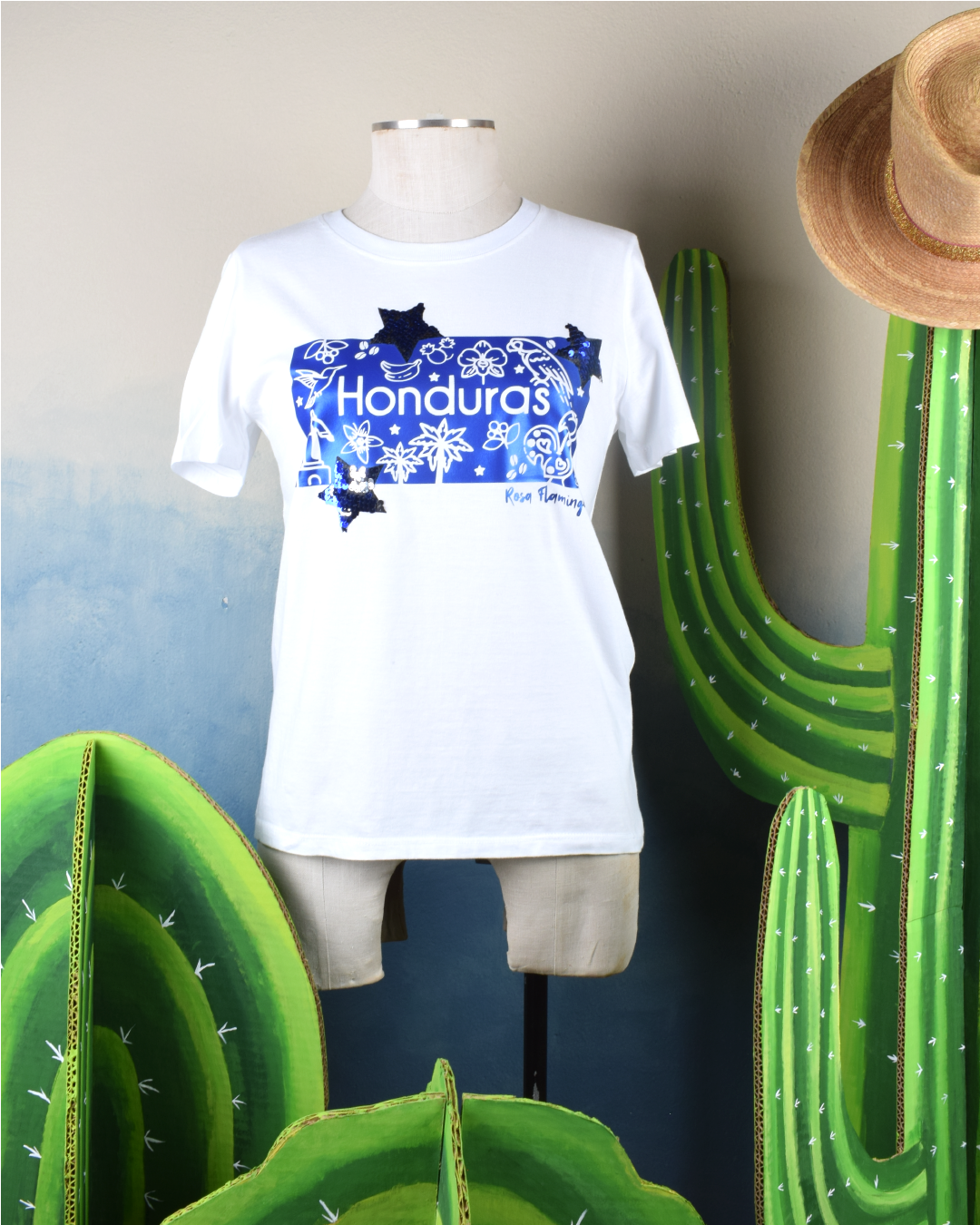 Doodles Honduras camiseta con estrellas lentejuelas