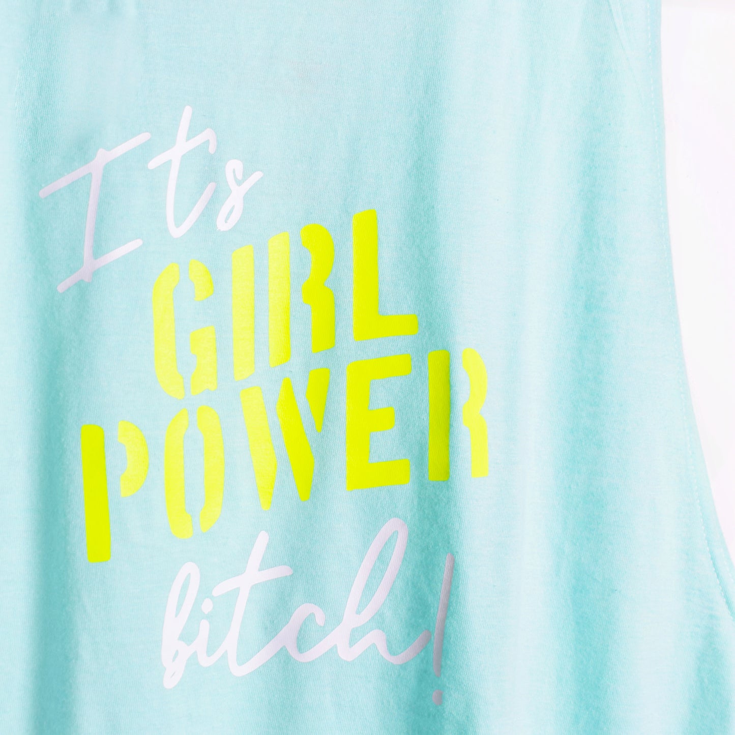 Sport Top Girl Power Aqua