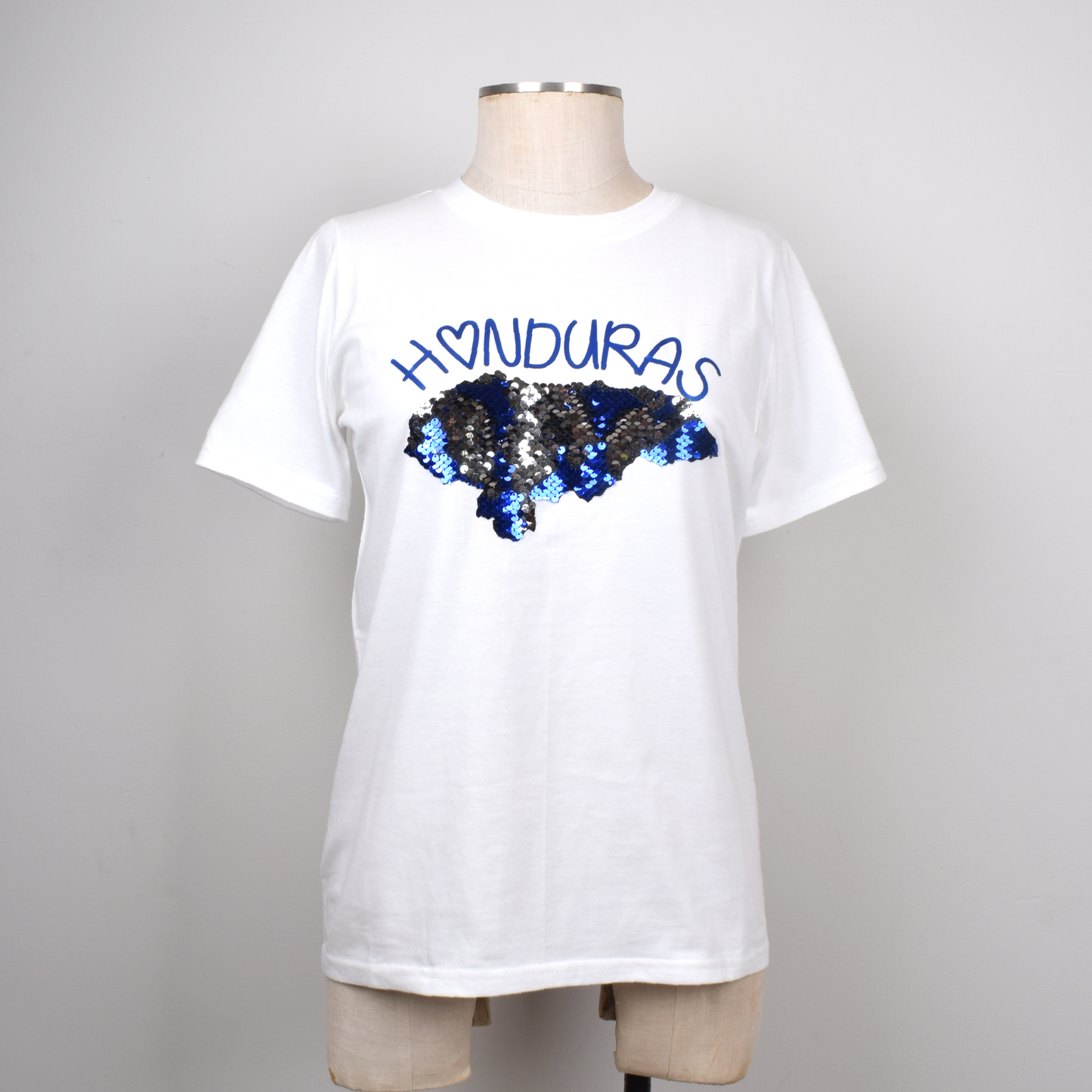 Honduras Corazón Mapa Reversible Camiseta Mujer