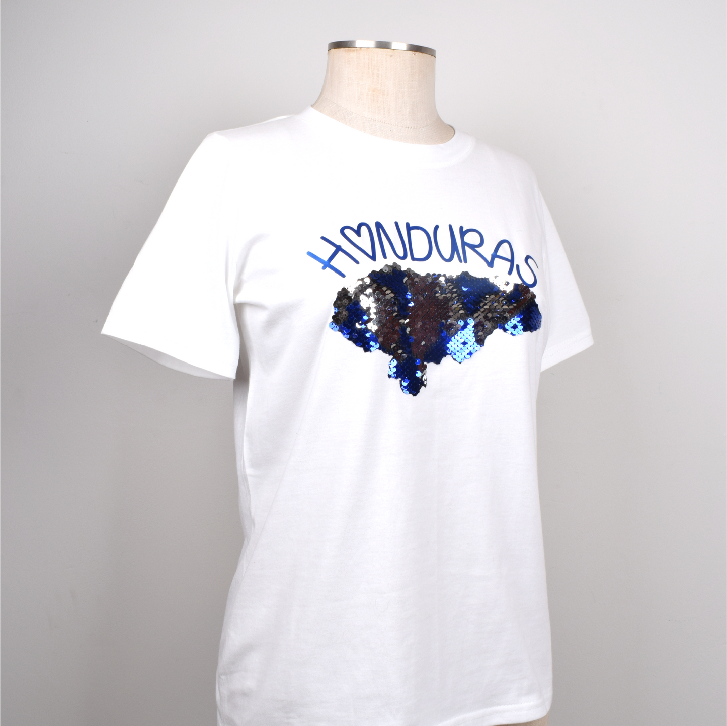 Honduras Corazón Mapa Reversible Camiseta Mujer