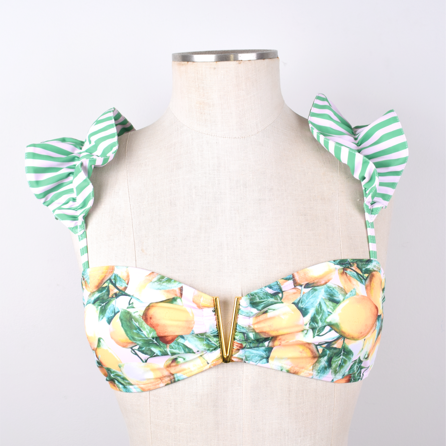 Estampado Limones Traje de baño dos piezas