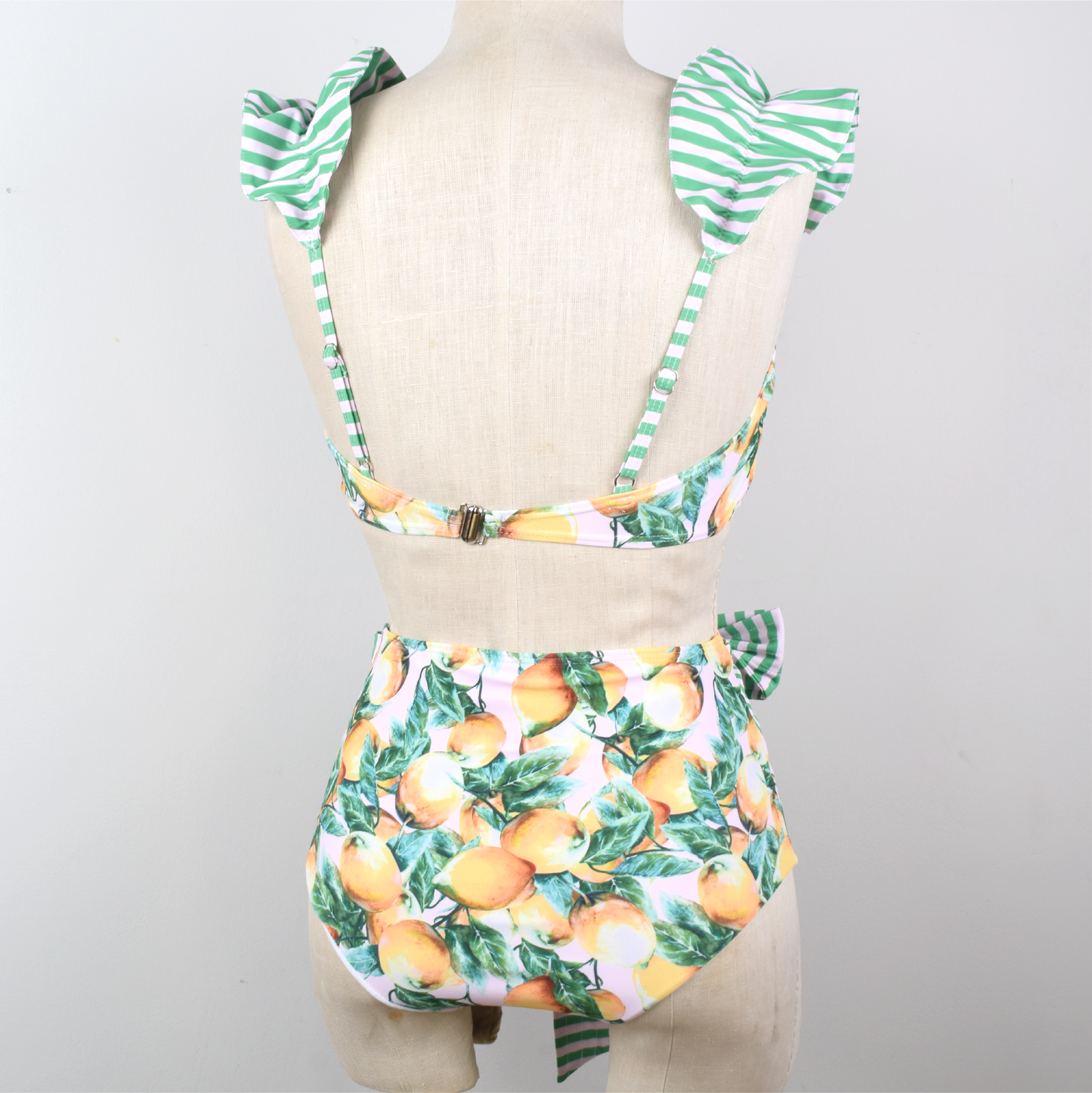 Estampado Limones Traje de baño dos piezas