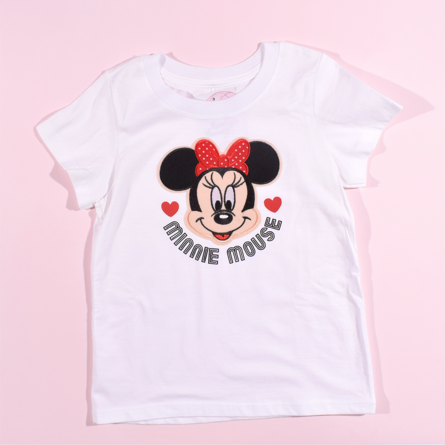Minnie Bordada Camiseta Niña