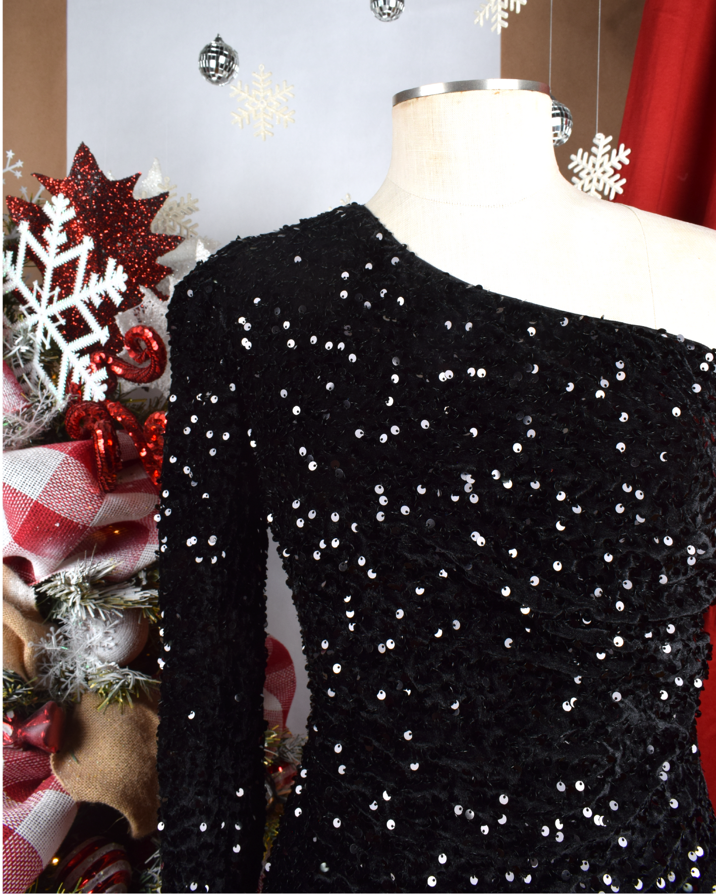 Vestido Negro Lentejuelas