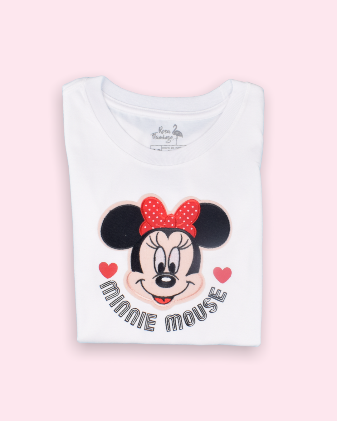 Minnie Bordada Camiseta Niña