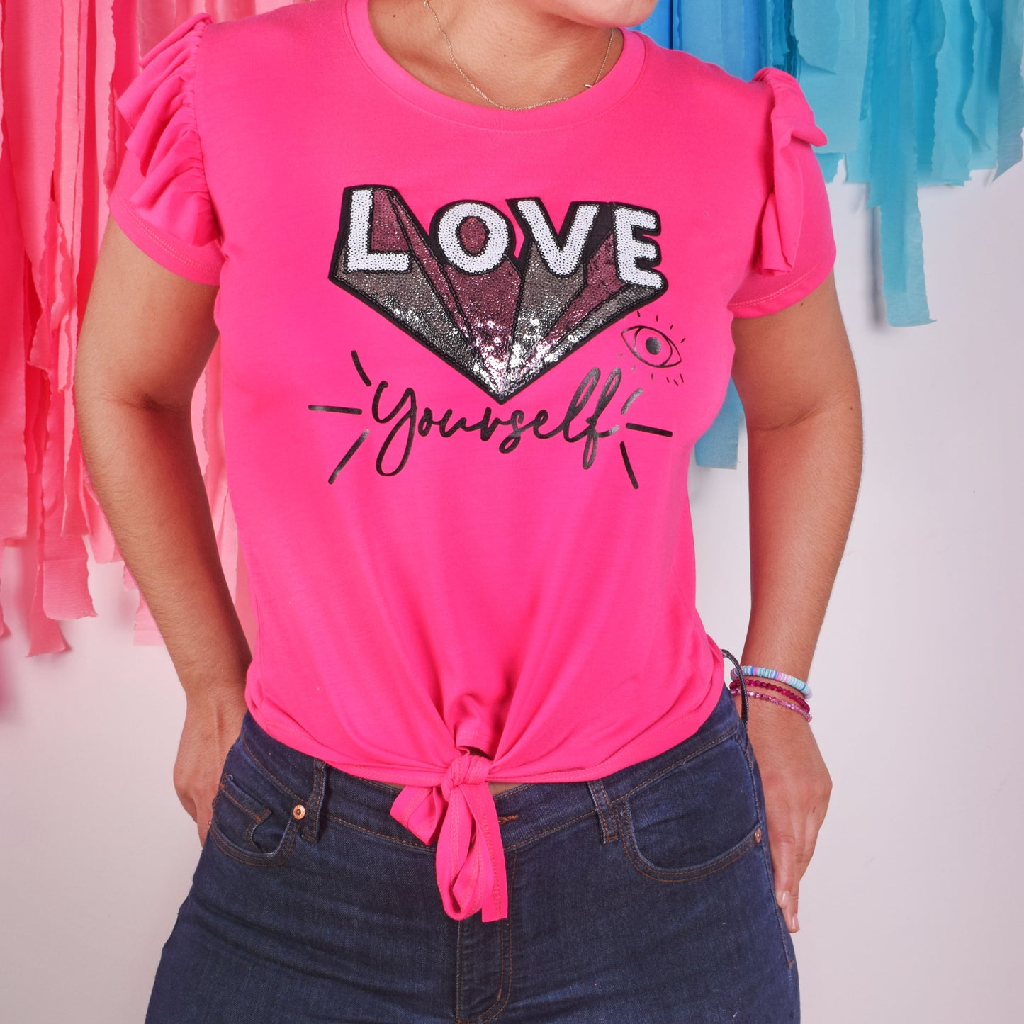 LOVE Yourself Knot Crop Top