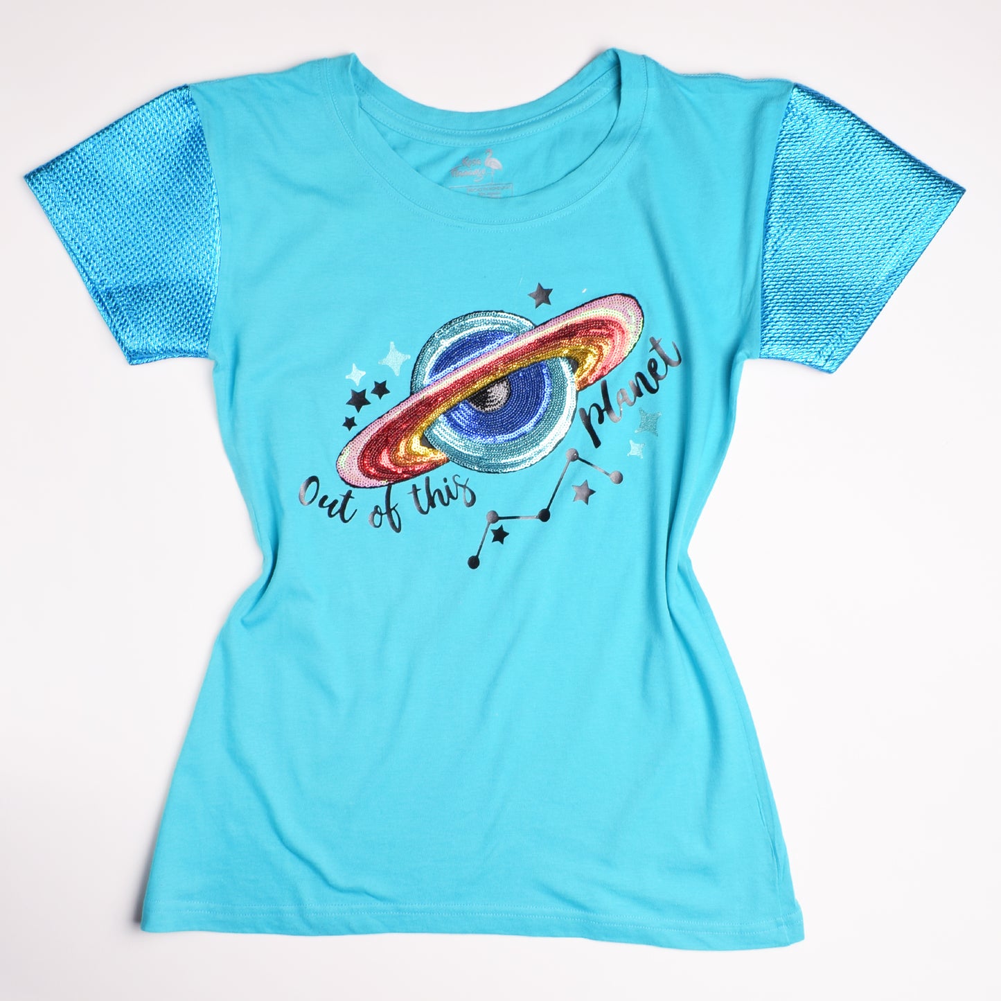 Out of This Planet Lentejuelas T-shirt Mujer