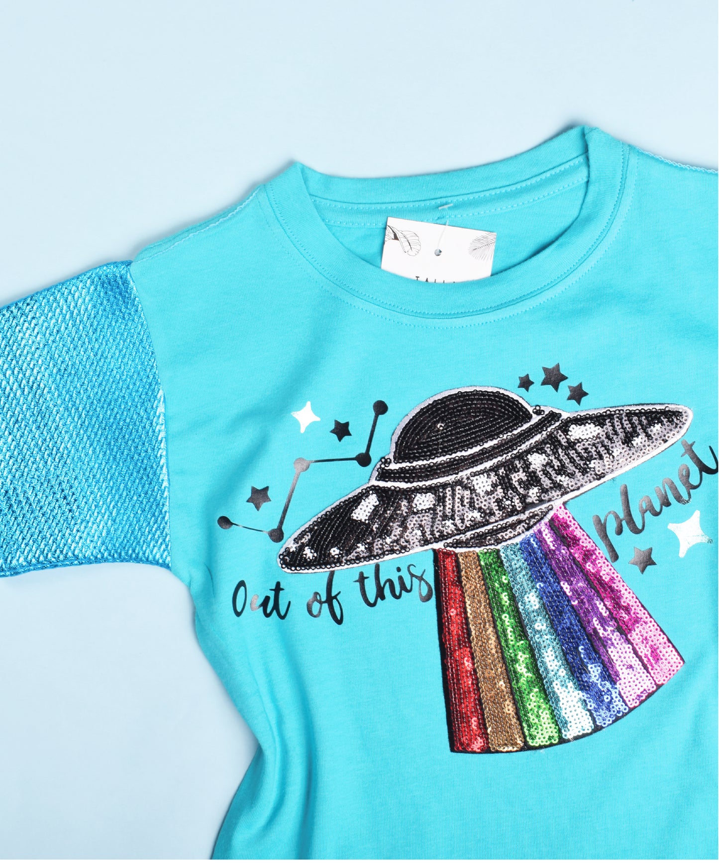Out of This Planet Lentejuelas T-shirt Niñas
