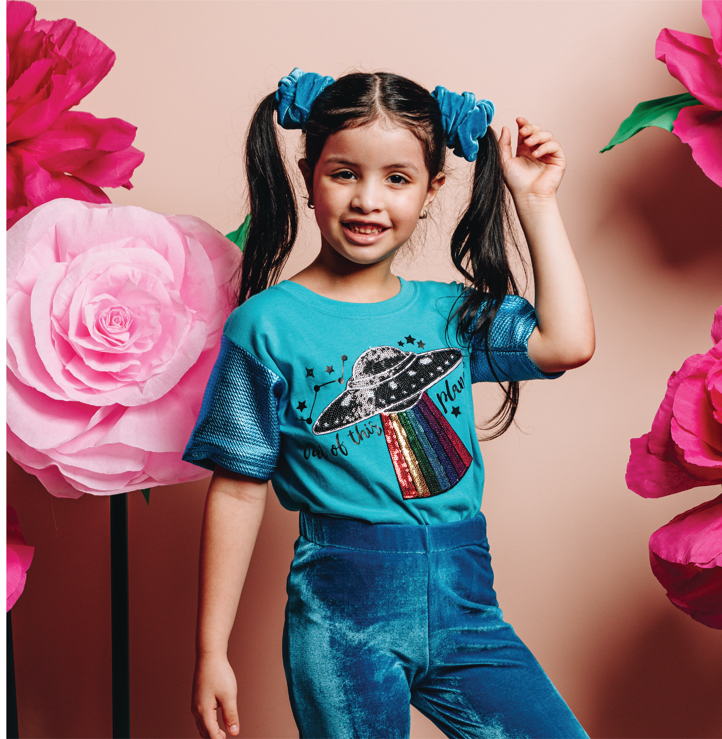 Out of This Planet Lentejuelas T-shirt Niñas