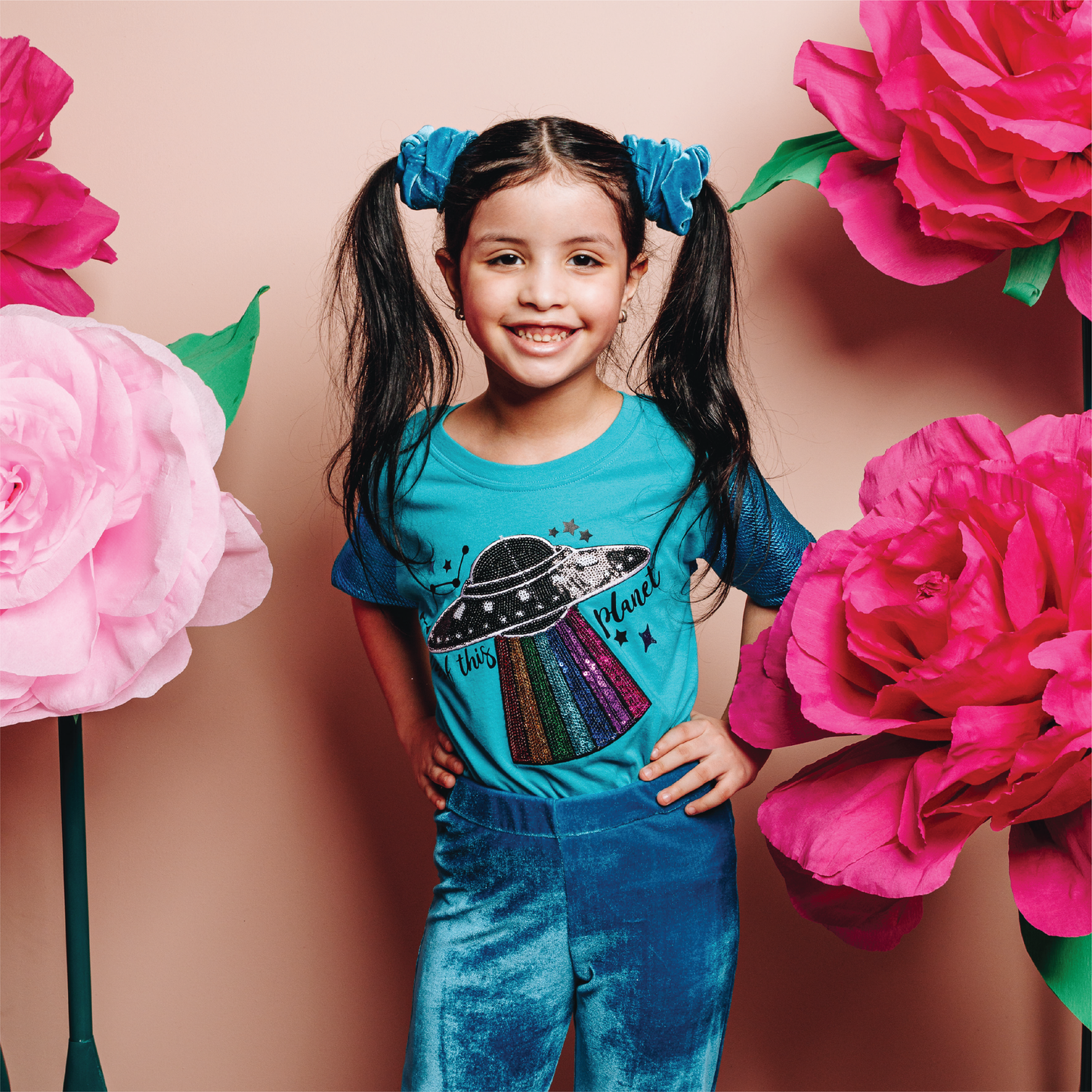 Out of This Planet Lentejuelas T-shirt Niñas