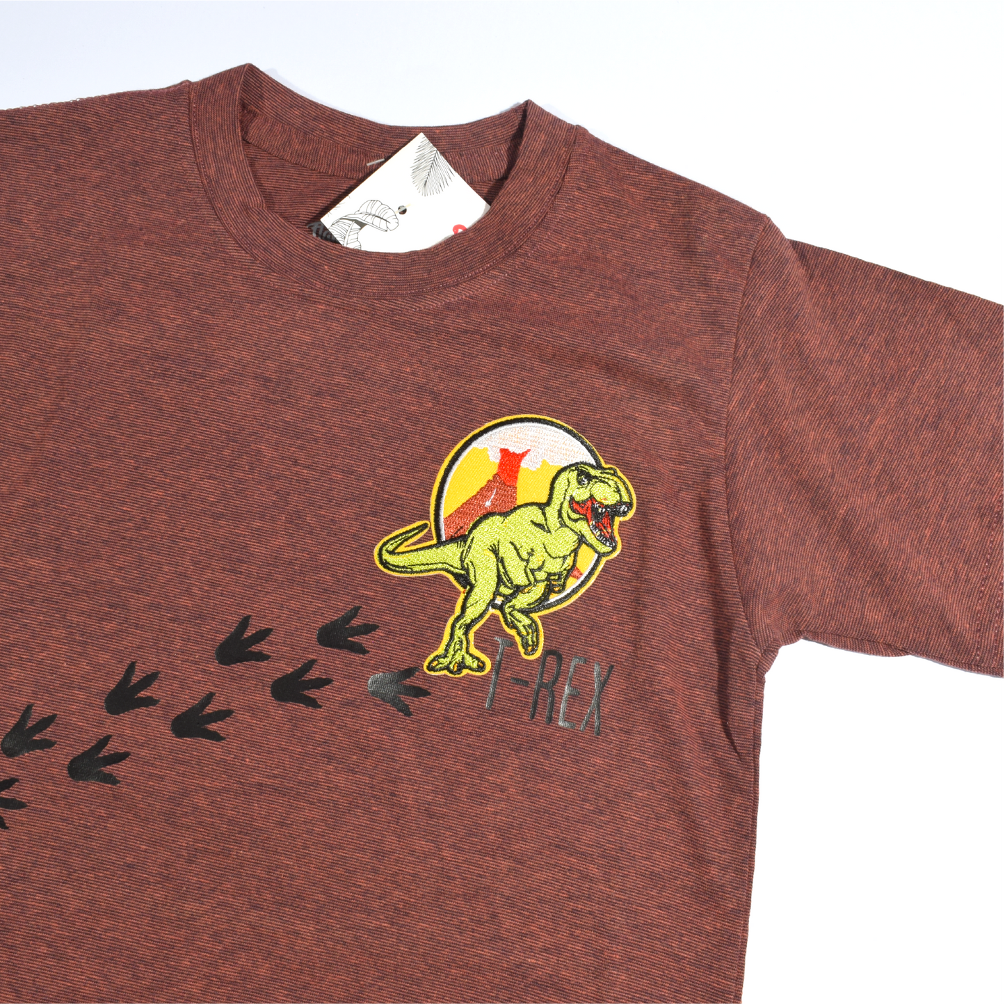 T-Rex Dinosaurio Huellas T-Shirt