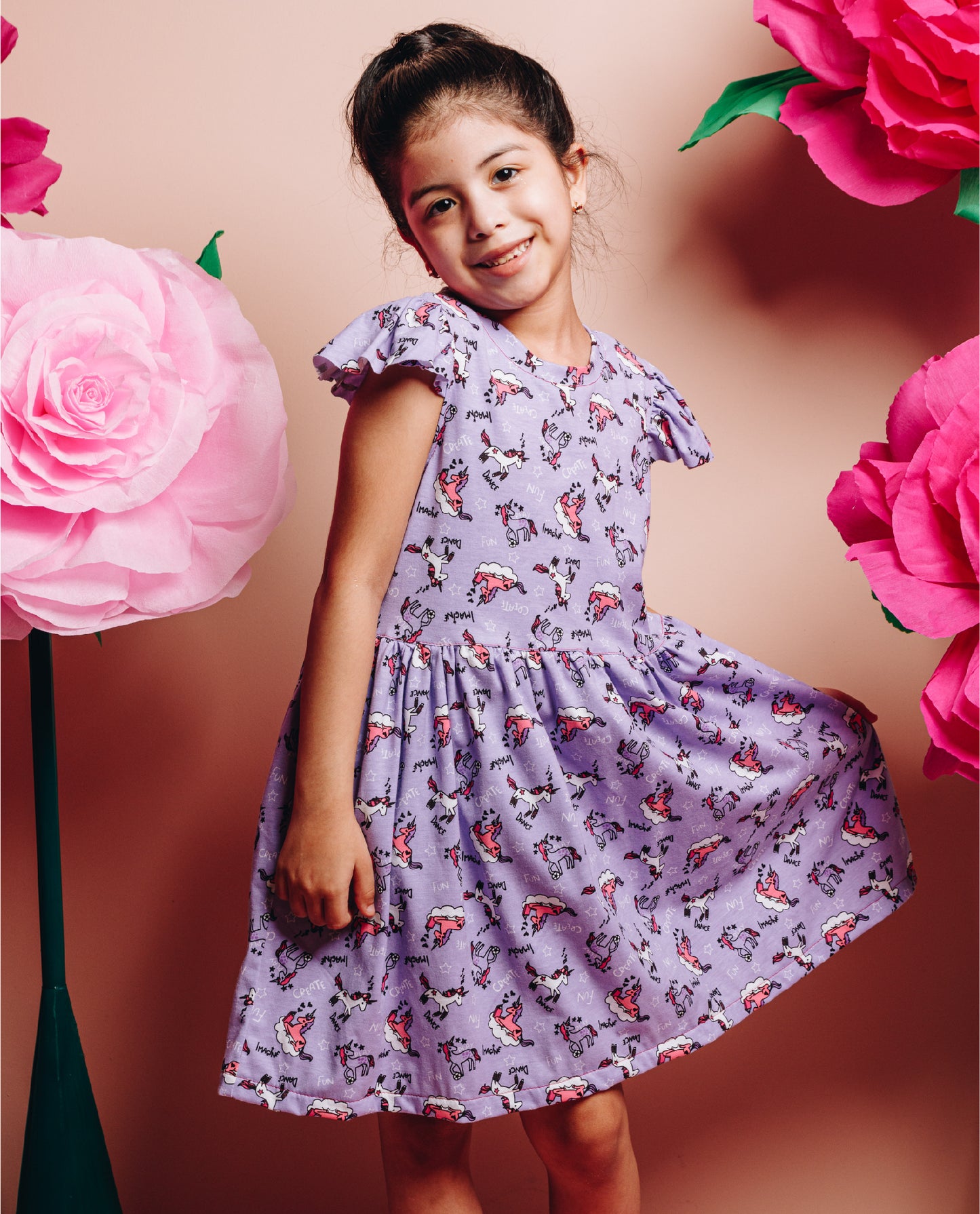 Vestido Lila Unicornio Patrones