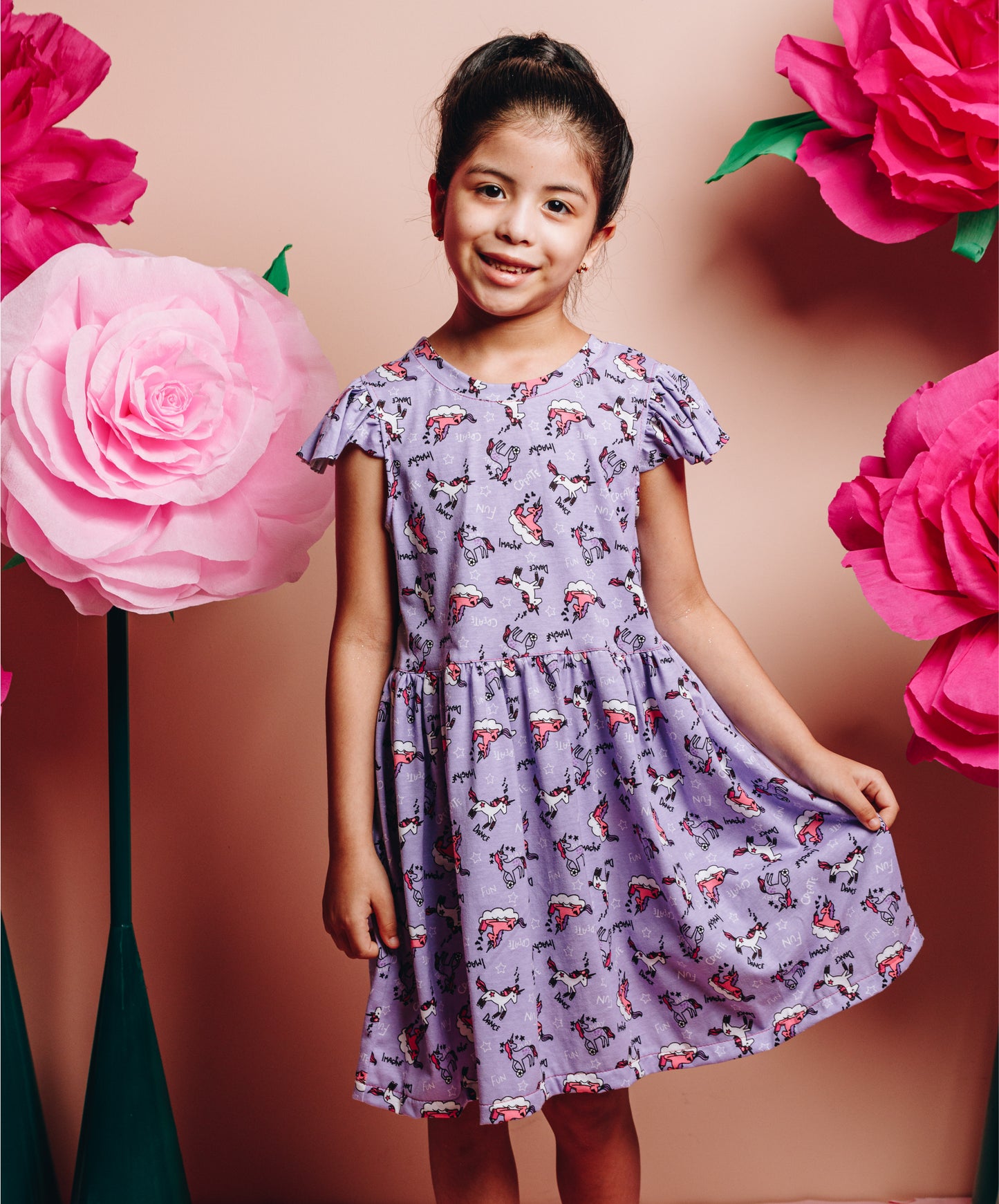 Vestido Lila Unicornio Patrones