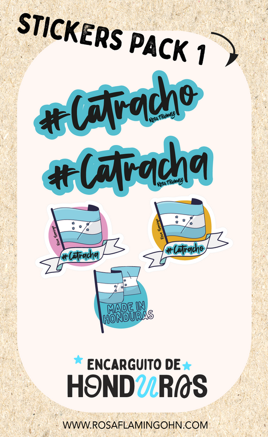 Stickers Catracho y Catracha Colección Honduras