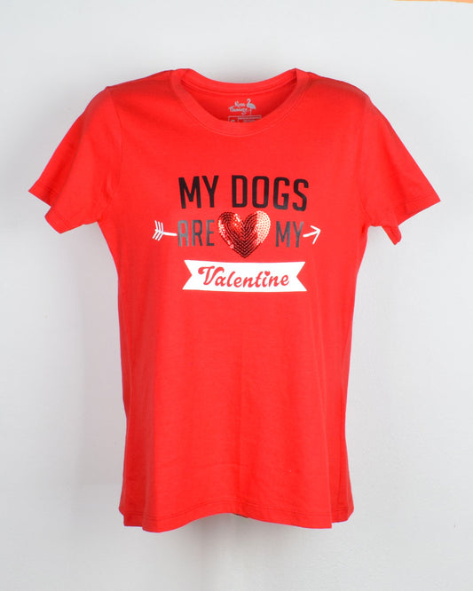 My Dogs Are My Valentines Camiseta Mujer