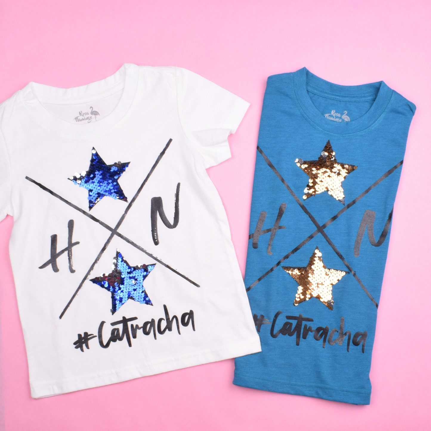 Catracha  Estrellas Lentejuelas Camiseta  Niña