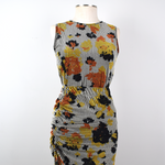 Top Velvet Plateada con Flores