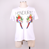 Guacamayas Bordadas Honduras Camiseta Mujer