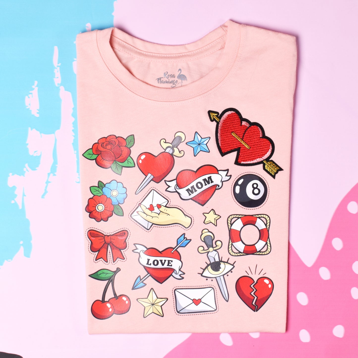 Heart and Roses T-Shirt Girl