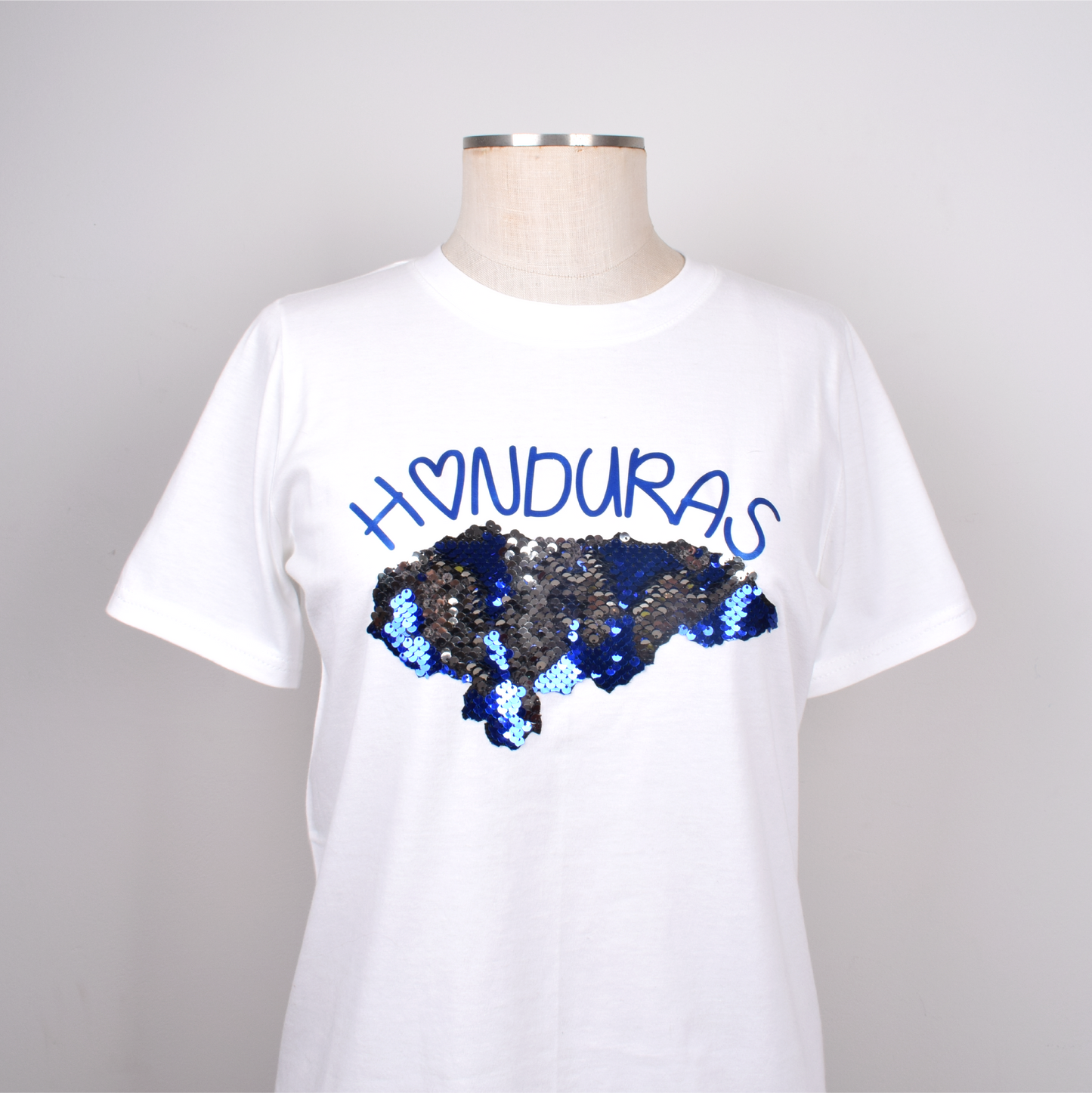 Honduras Corazón Mapa Reversible Camiseta Mujer