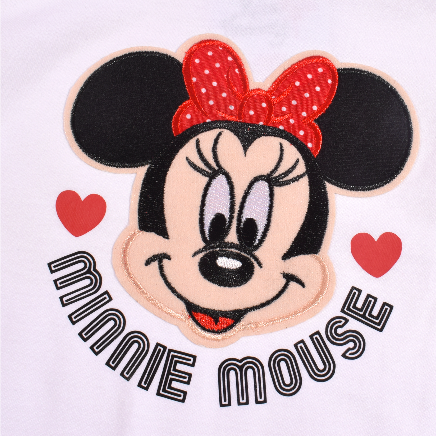 Minnie Bordada Camiseta Niña