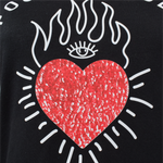 Positive vibe camiseta corazón mujer