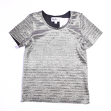 Camisa Metálica Cuello Redondo Niñas