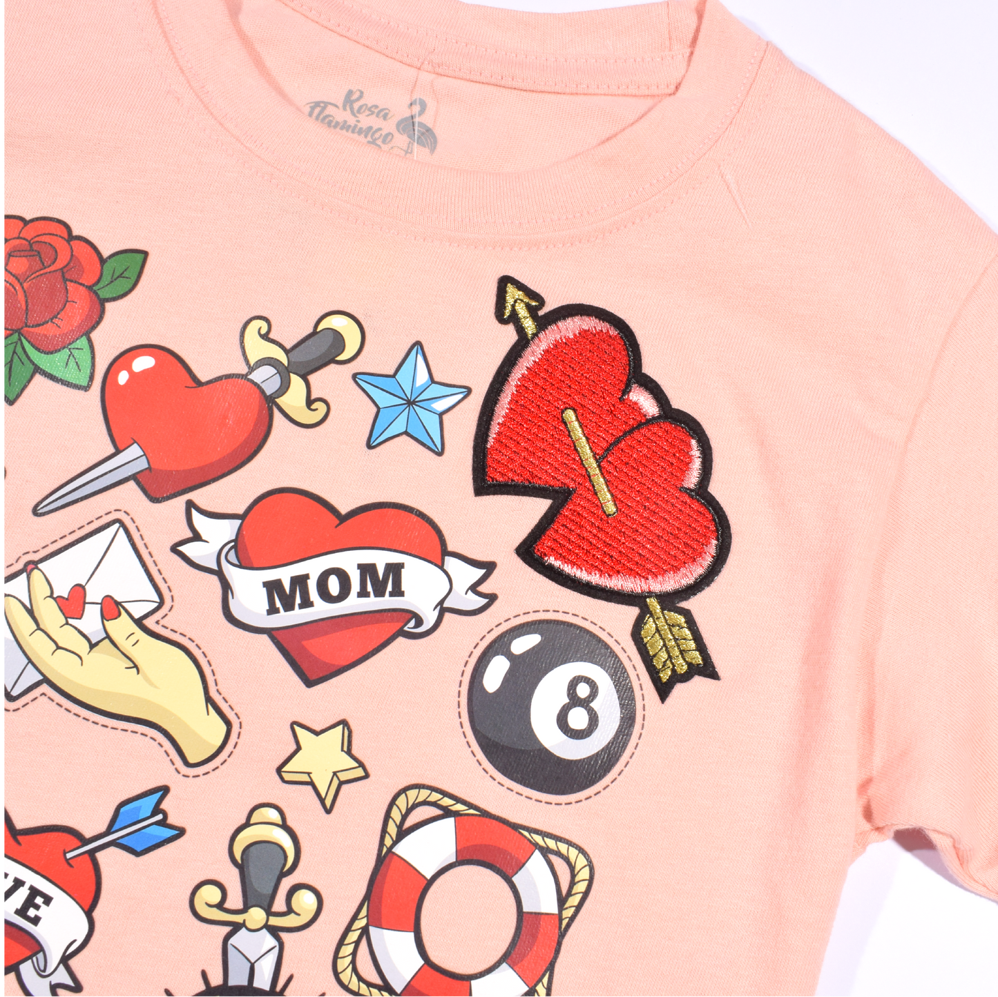 Heart and Roses T-Shirt Girl
