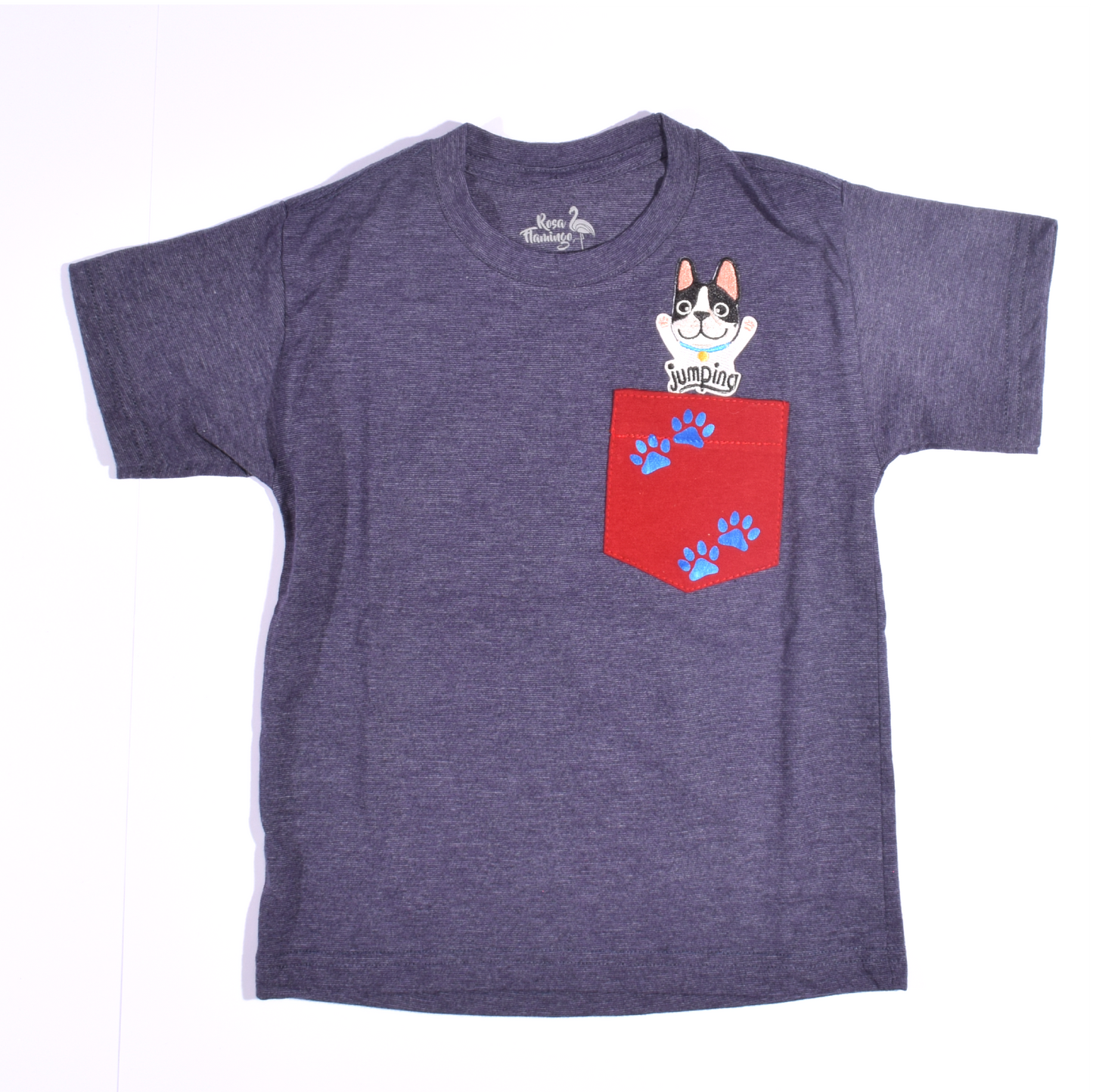 Jumping dog T-shirt Niños