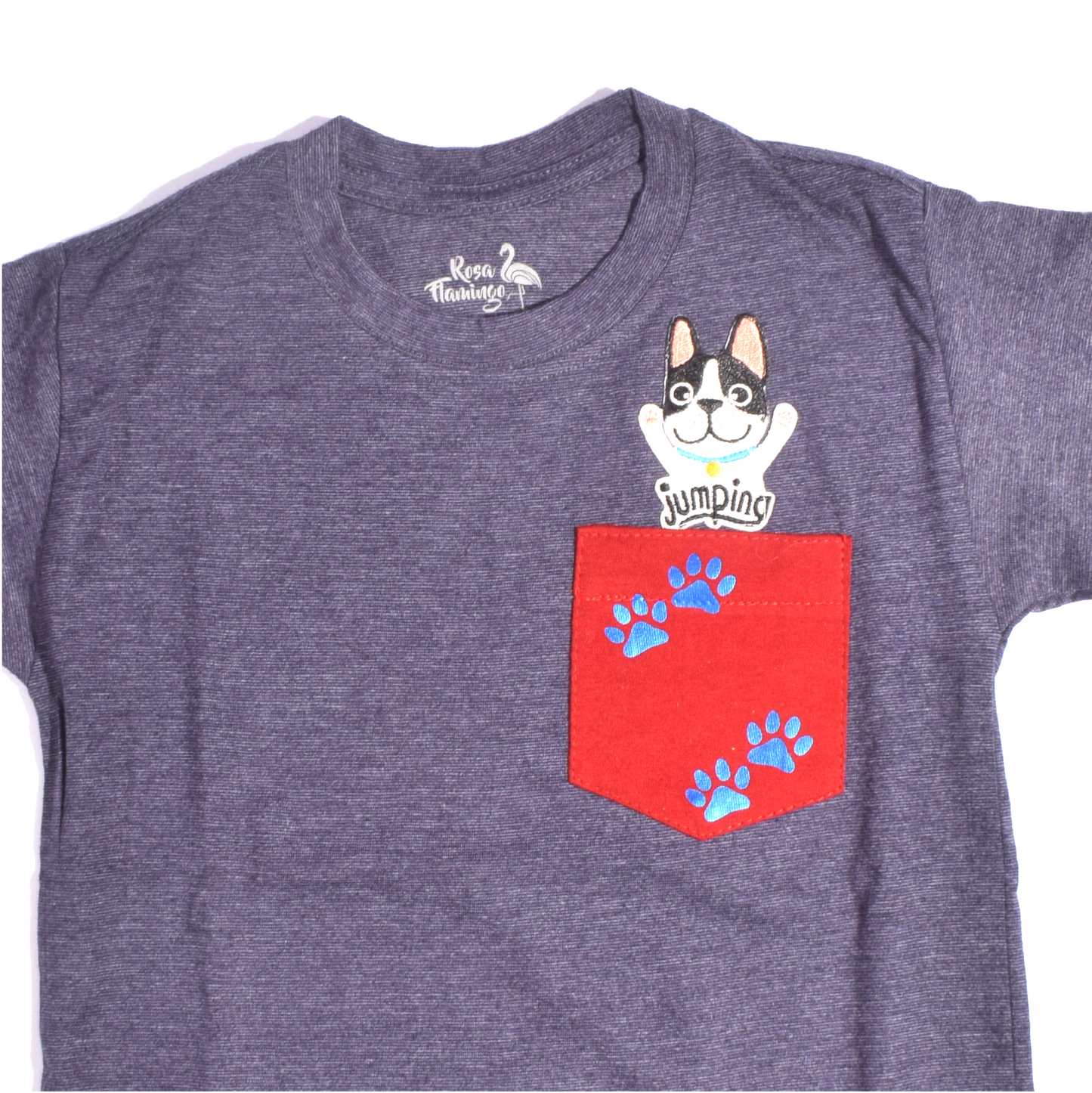 Jumping dog T-shirt Niños