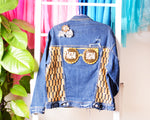 Chamarra Jeans Piedras y Parches