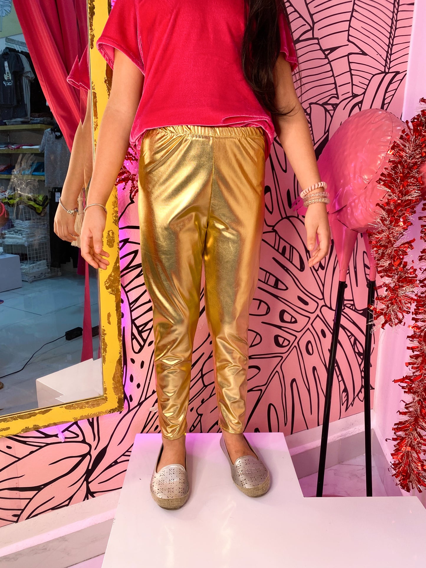 Leggins Doradas Niñas