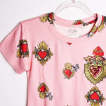 Corazones Patrones Parche Corazón Lentejuela T-Shirt