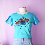 Out of This Planet Lentejuelas T-shirt Mujer